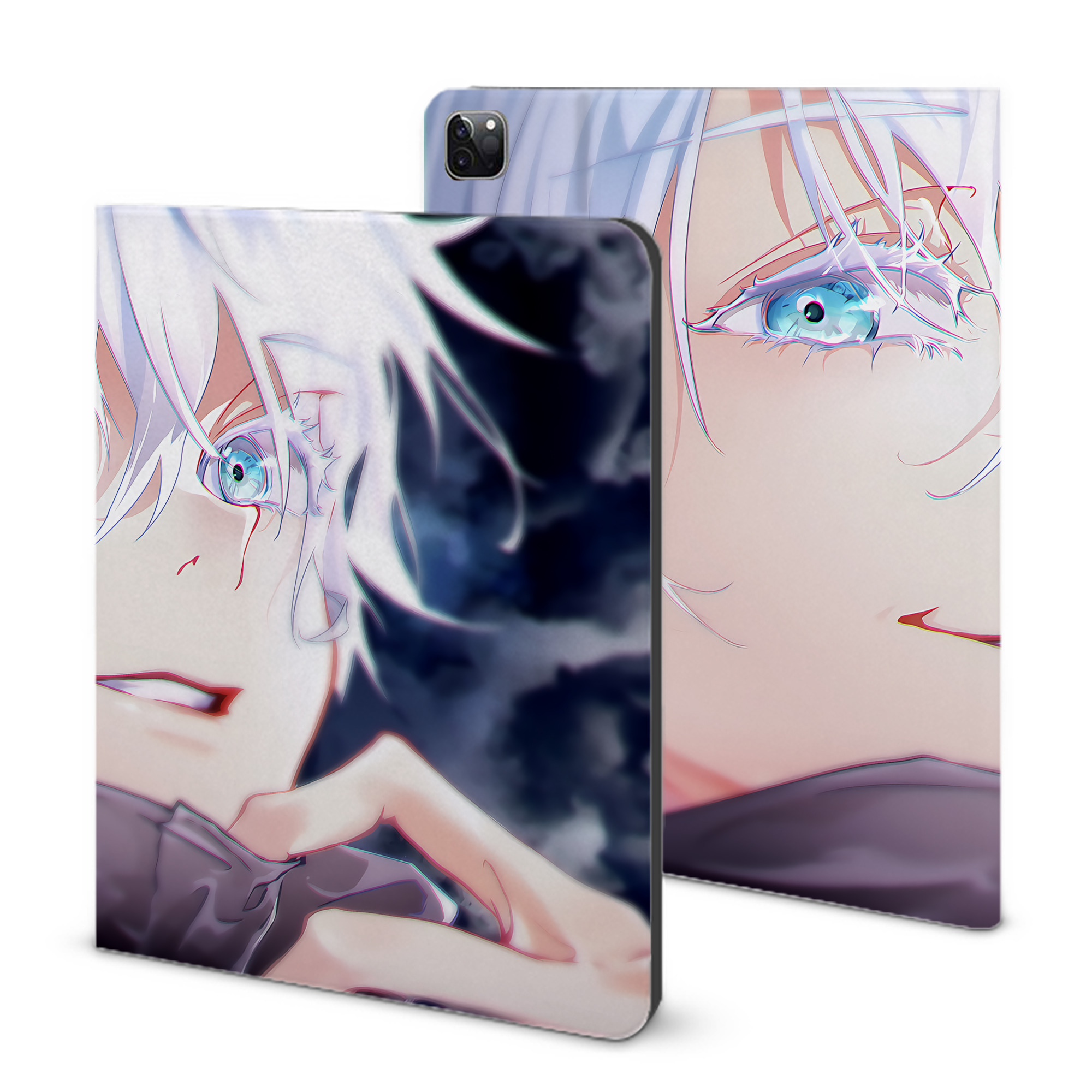 （画像用） 呪術廻戦 Jujutsu Kaisen IPad ケース ブック型 PUレザー TPU 耐衝撃 軽量 薄型 ペン収納なし 全面保護 IPad 各モデル対応